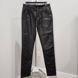 ECUPPER Original Women's 3XL Faux Cotton Coated Pants. High Waist